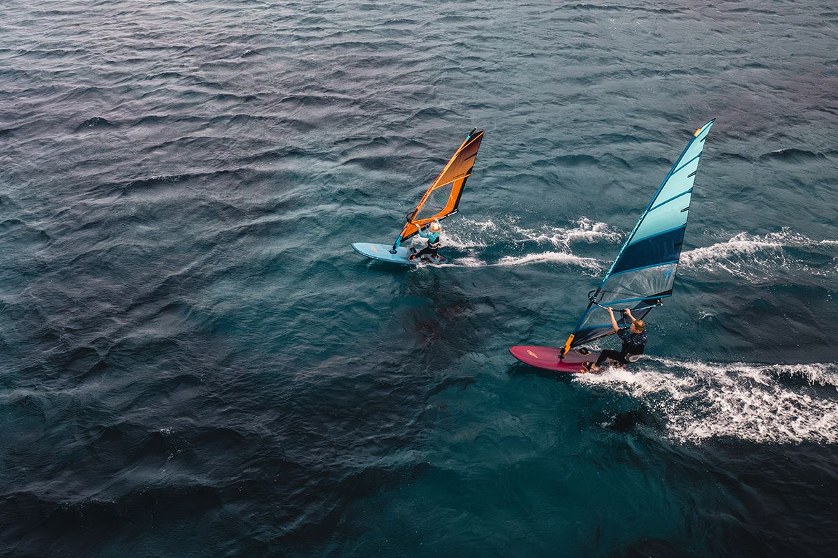 kids sails on windsurfing neilpryde dragonfly fast